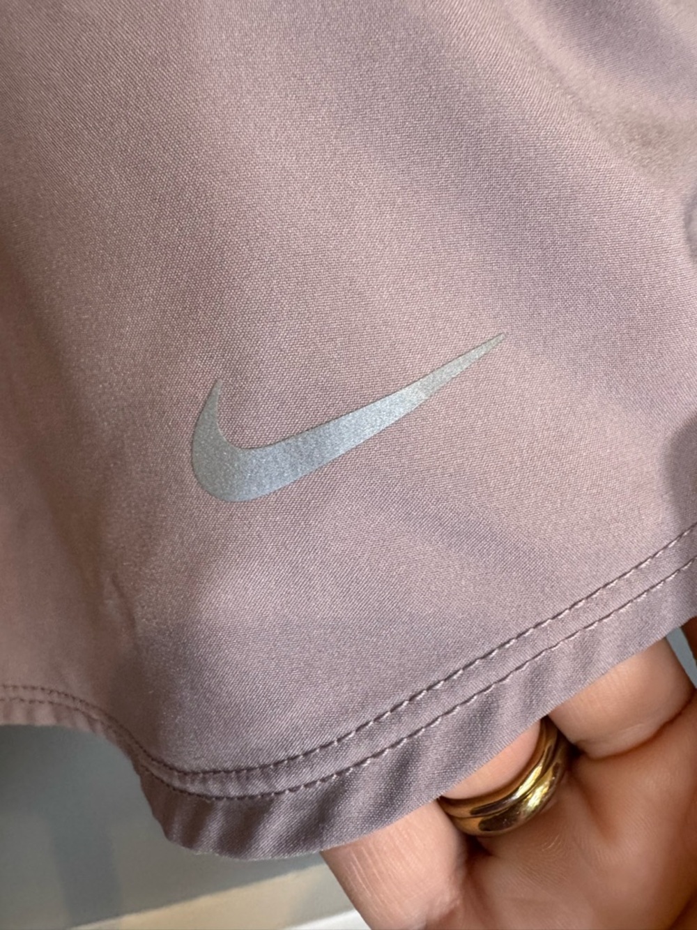 Nike One Women's Dri-FIT Ultra High-Waist 3" Brief-Lined Short Platinum Violet L - Picture 3 of 7